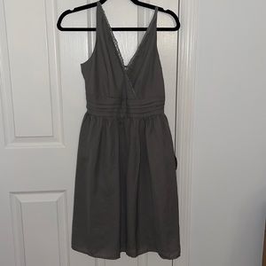 Cute Lace-lined Gray Dress size S